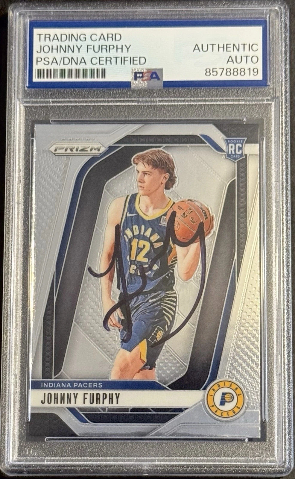 Johnny Furphy Signed Auto 2024-25 Panini Prizm Rookie Card PSA/DNA Slabbed