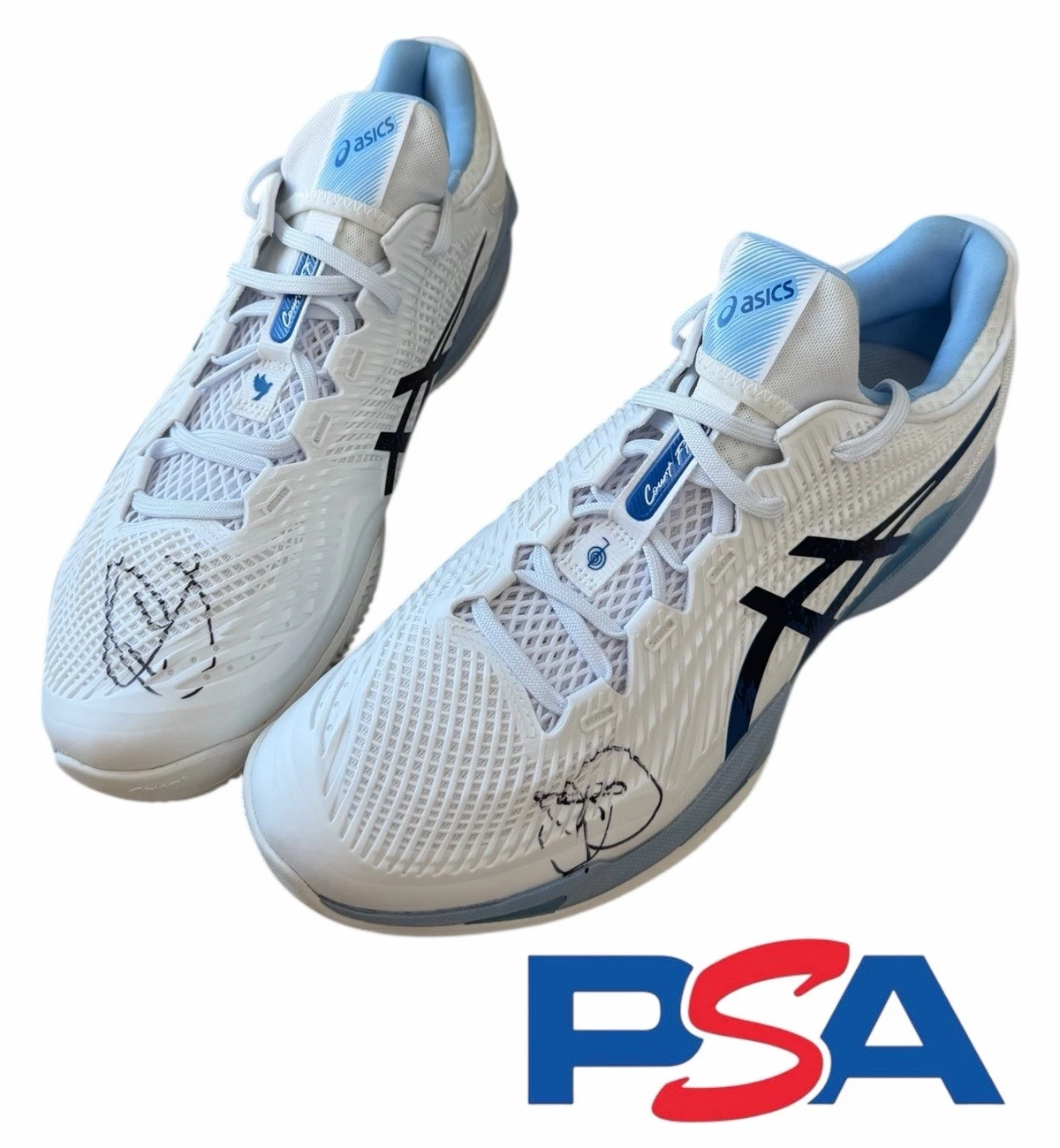 Novak Djokovic Signed Asics Court FF 3 Tennis Shoes PSA AUTO US Australian Open
