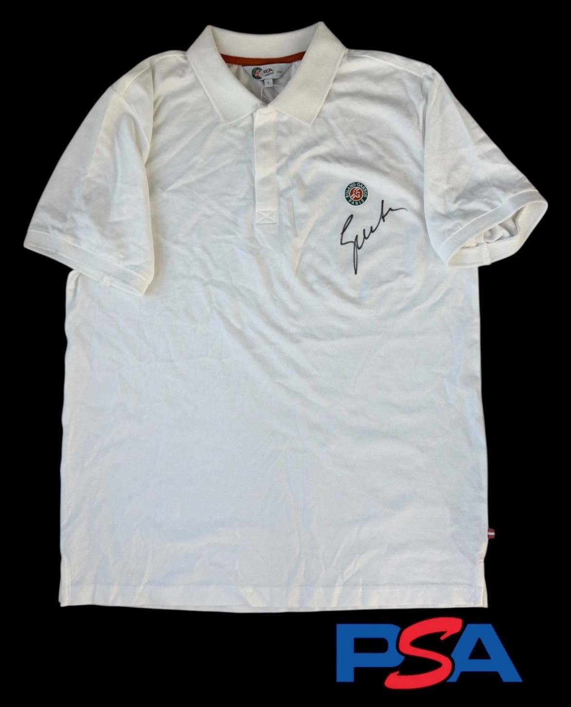Iga Swiatek Signed Roland Garros Paris French Open Tennis Polo Shirt PSA AUTO
