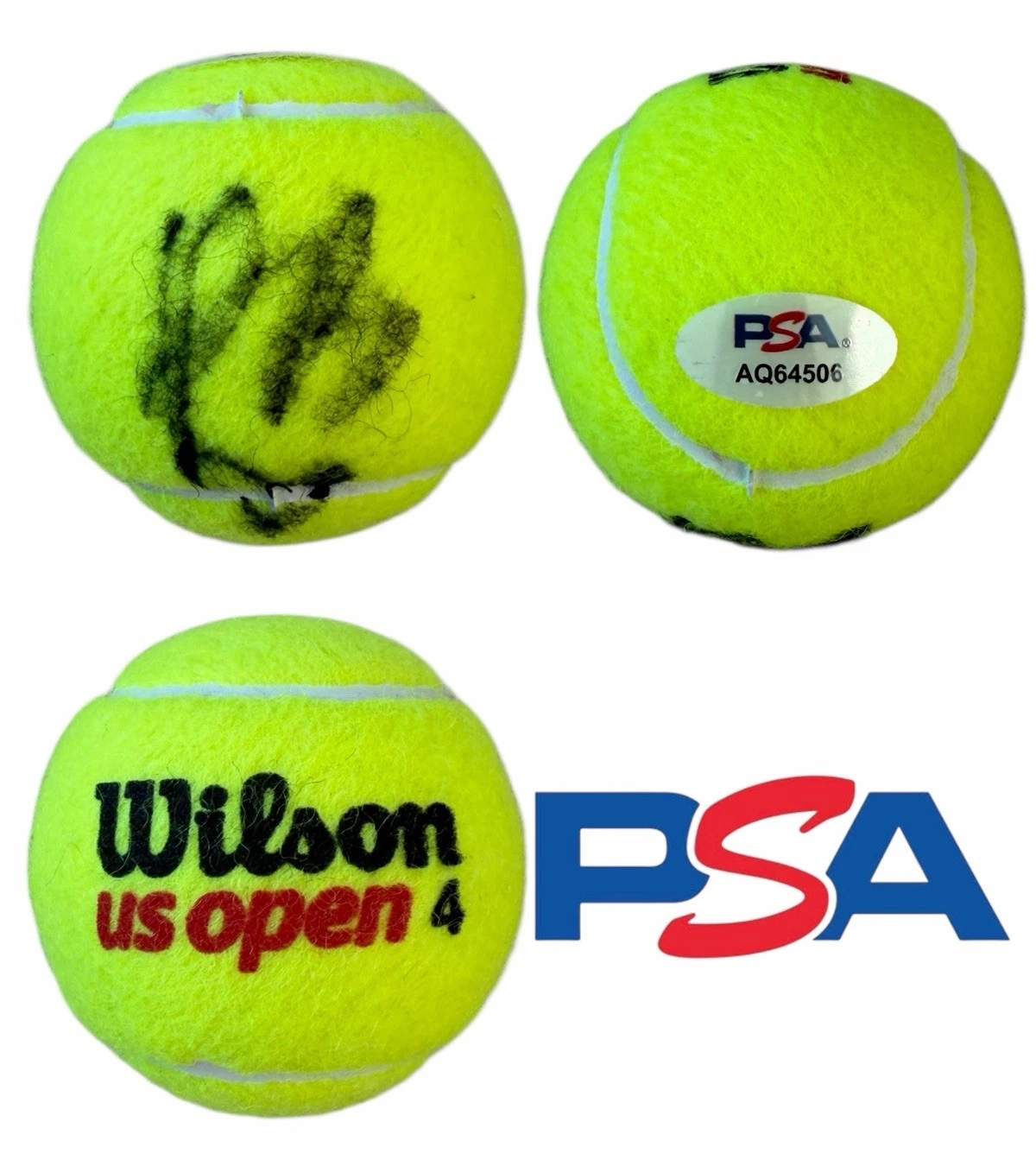 Paula Badosa Signed Official Wilson US OPEN Tennis Ball PSA/DNA AUTO WTA TOUR