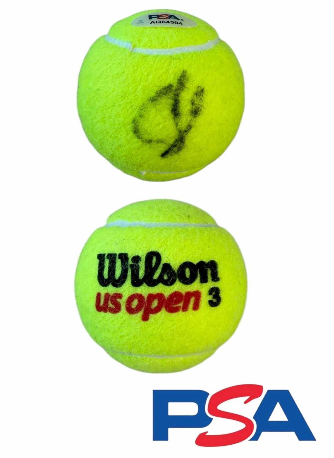 Alexander Zverev Signed Official Wilson US OPEN Tennis Ball PSA AUTO ATP TOUR