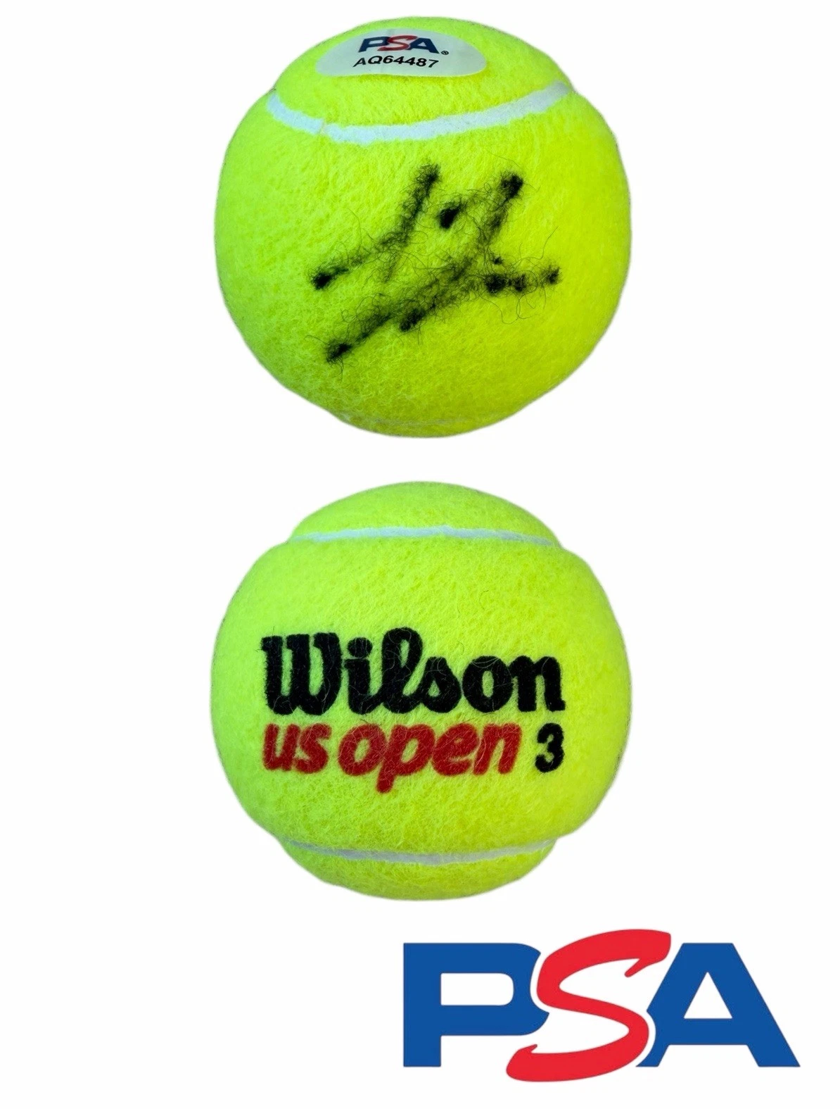 Learner Tien Signed Official Wilson US OPEN Tennis Ball PSA/DNA AUTO ATP TOUR