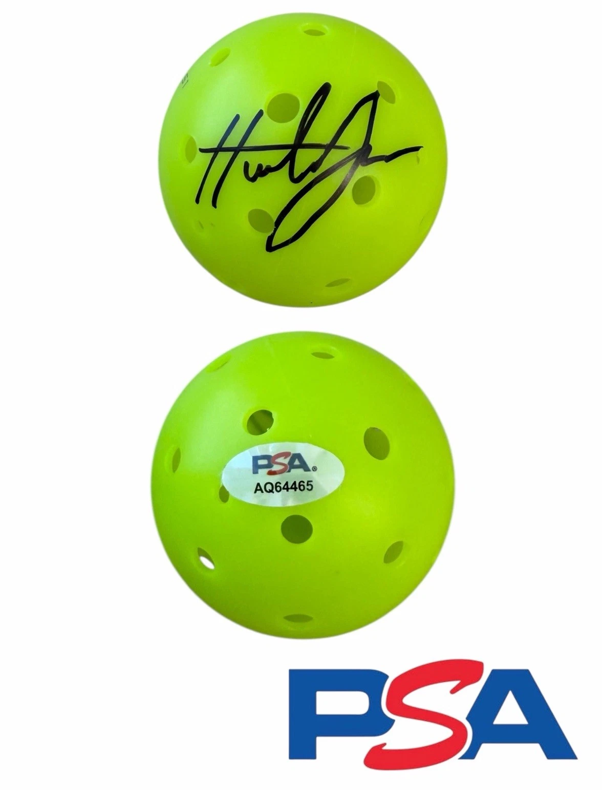 Hunter Johnson Signed Autographed Pickleball PSA/DNA AUTO PPA Tour World #1