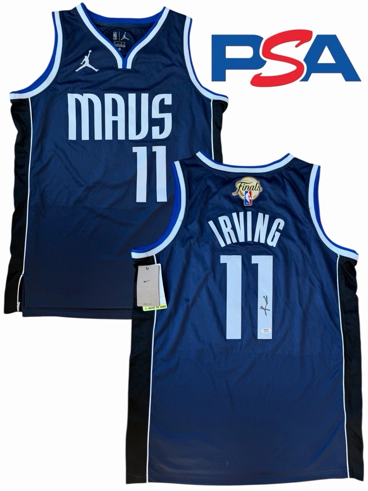 Kyrie Irving Signed Dallas Mavericks #11 NBA FINALS Jersey PSA/DNA AUTOGRAPH