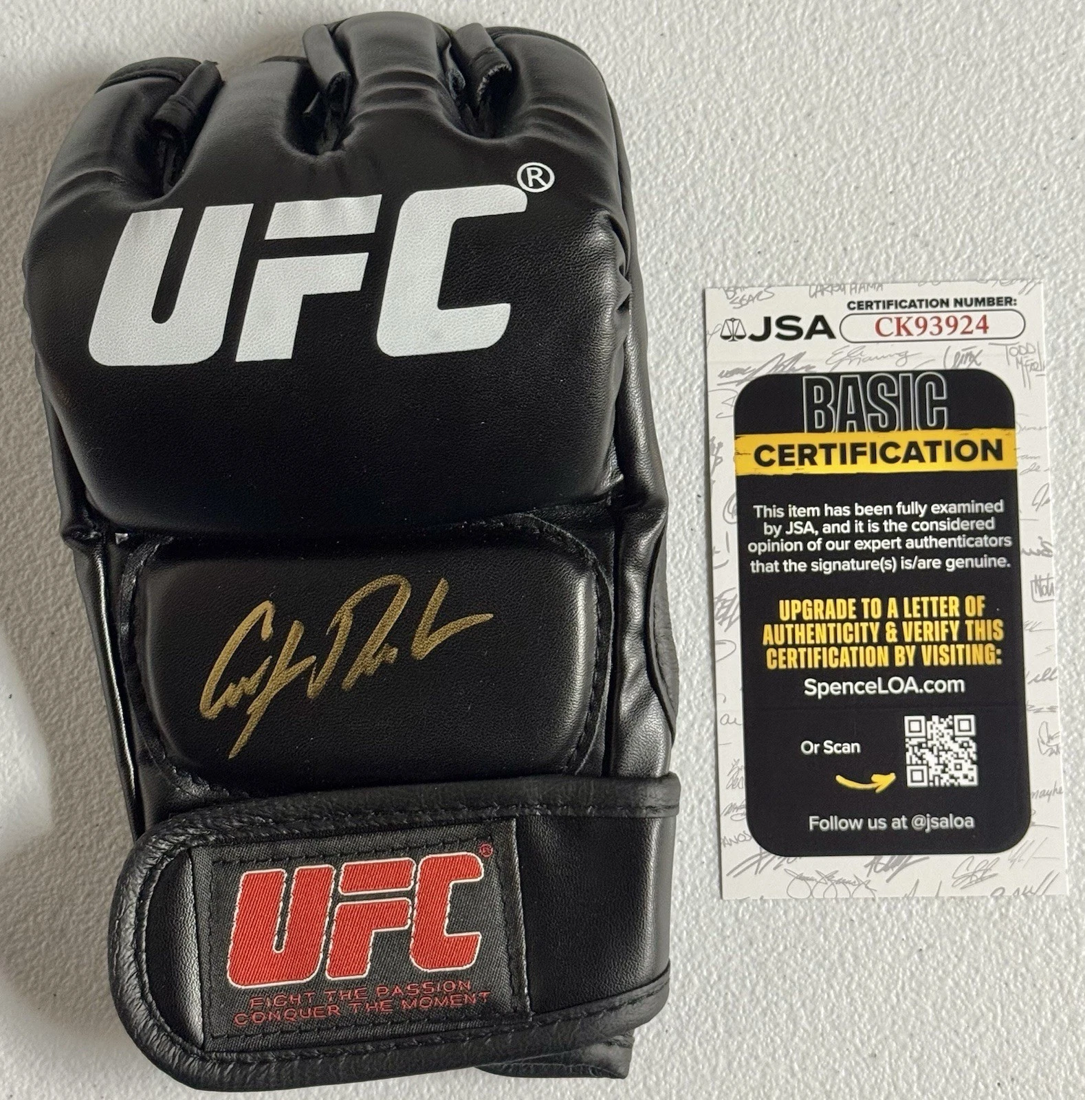 Cody Durden Signed Autographed UFC Fight Glove JSA COA