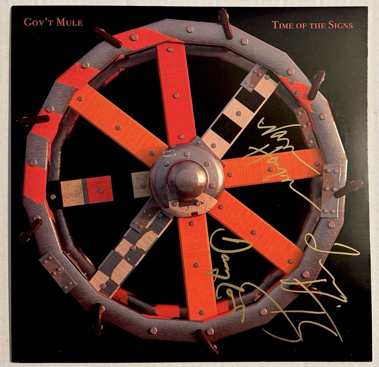 Gov’t Mule Signed Autographed “Time Of The Signs” Vinyl By The Band Warren JSA