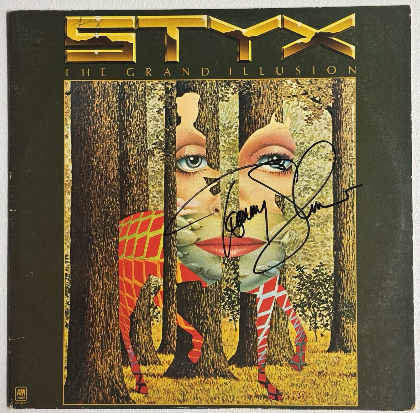 Tommy Shaw Signed Autographed Styx The Grand Illusion Vinyl Album PSA/DNA Coa