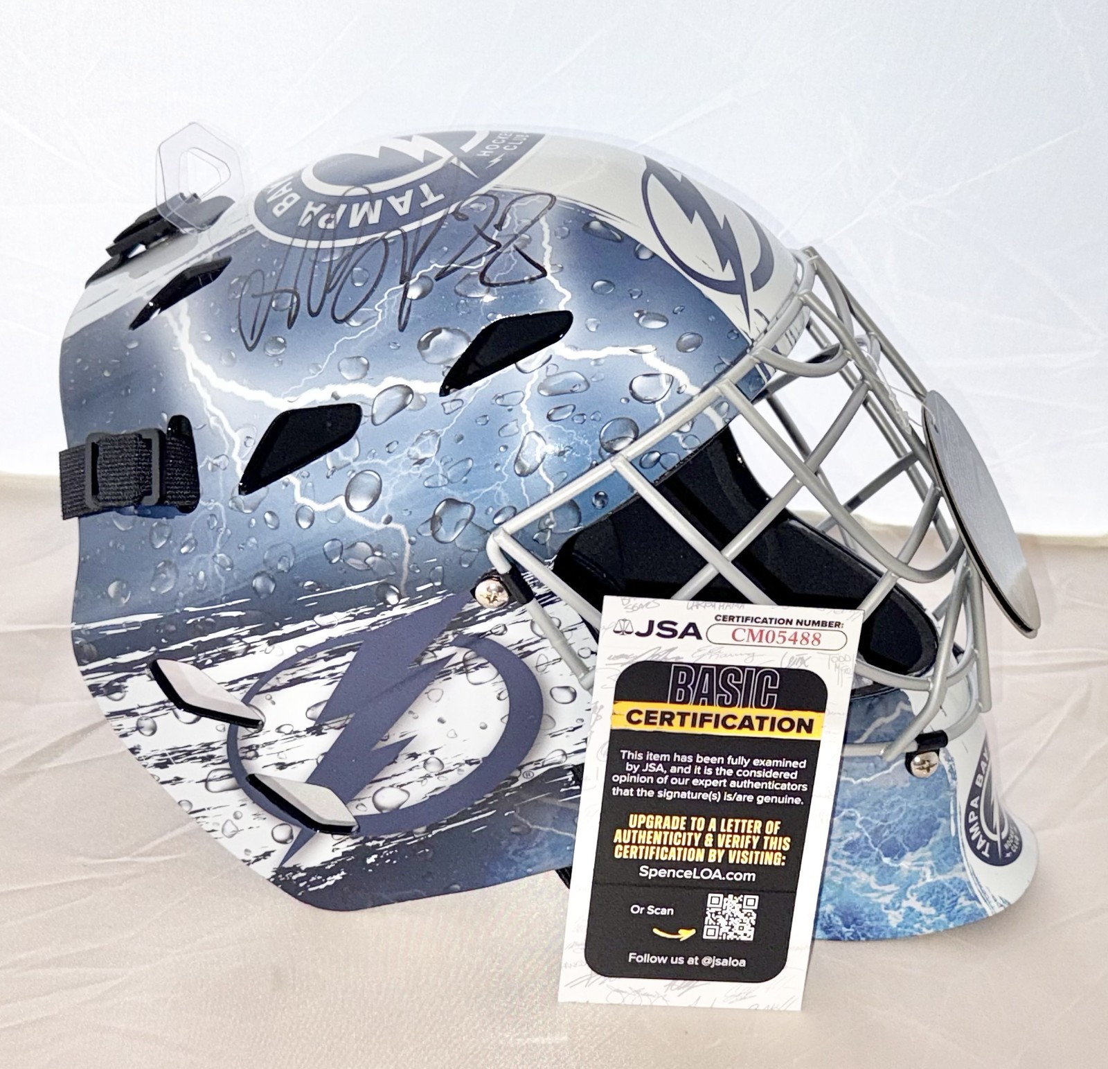 Andrei Vasilevskiy signed Tampa Bay Lightning Full Size Goalie Mask JSA