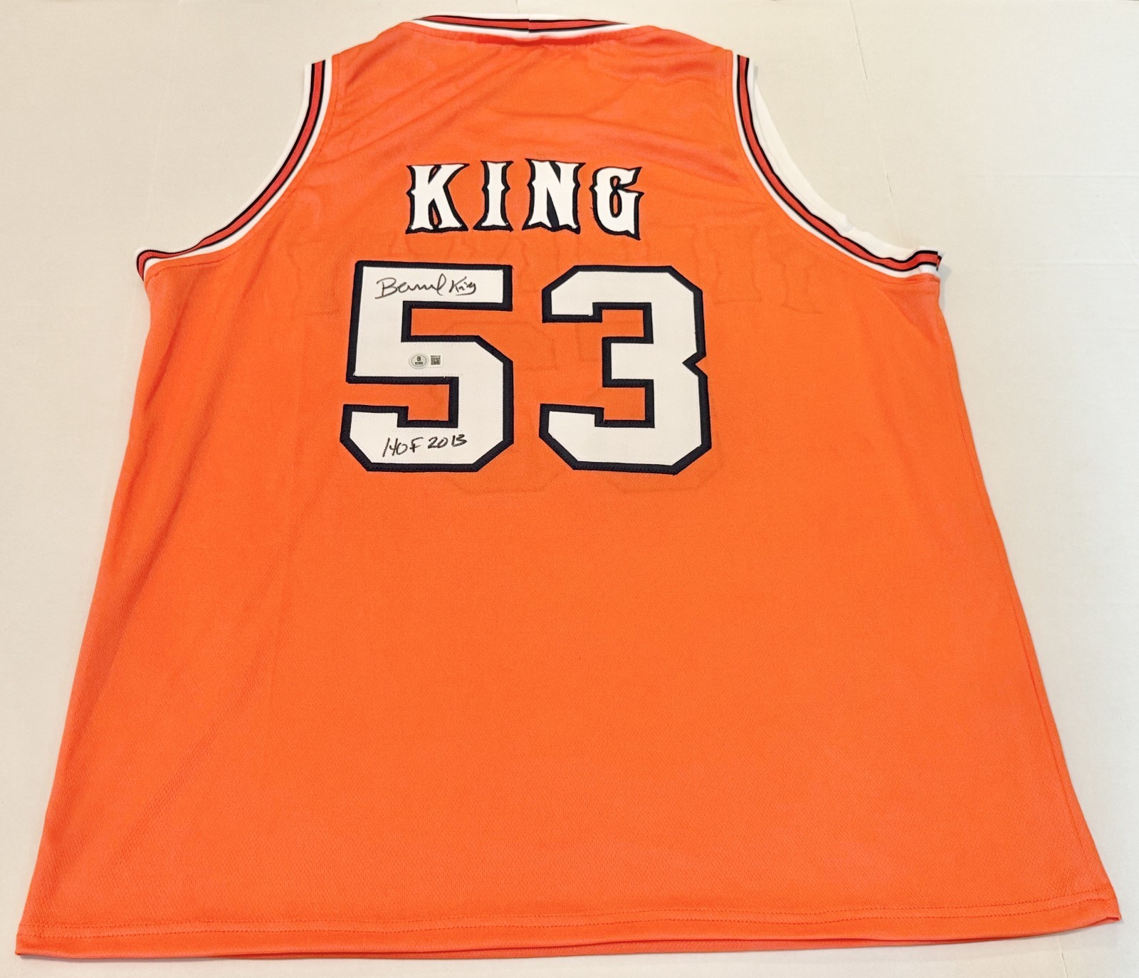 Bernard King Tennessee Vols signed Custom jersey W/ HOF Beckett Witnessed