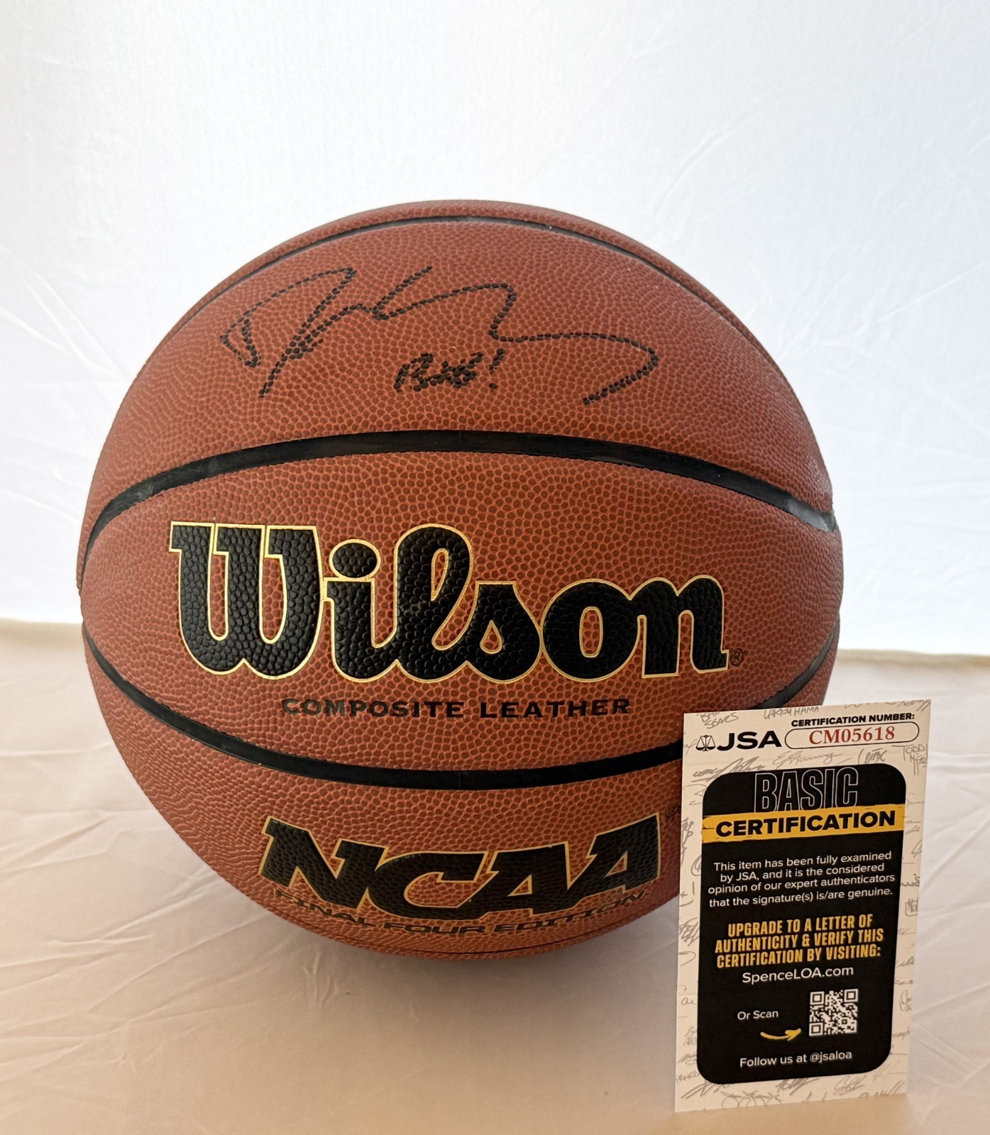 Dan Hurley UConn Huskies signed NCAA Basketball Ball autographed #1 JSA