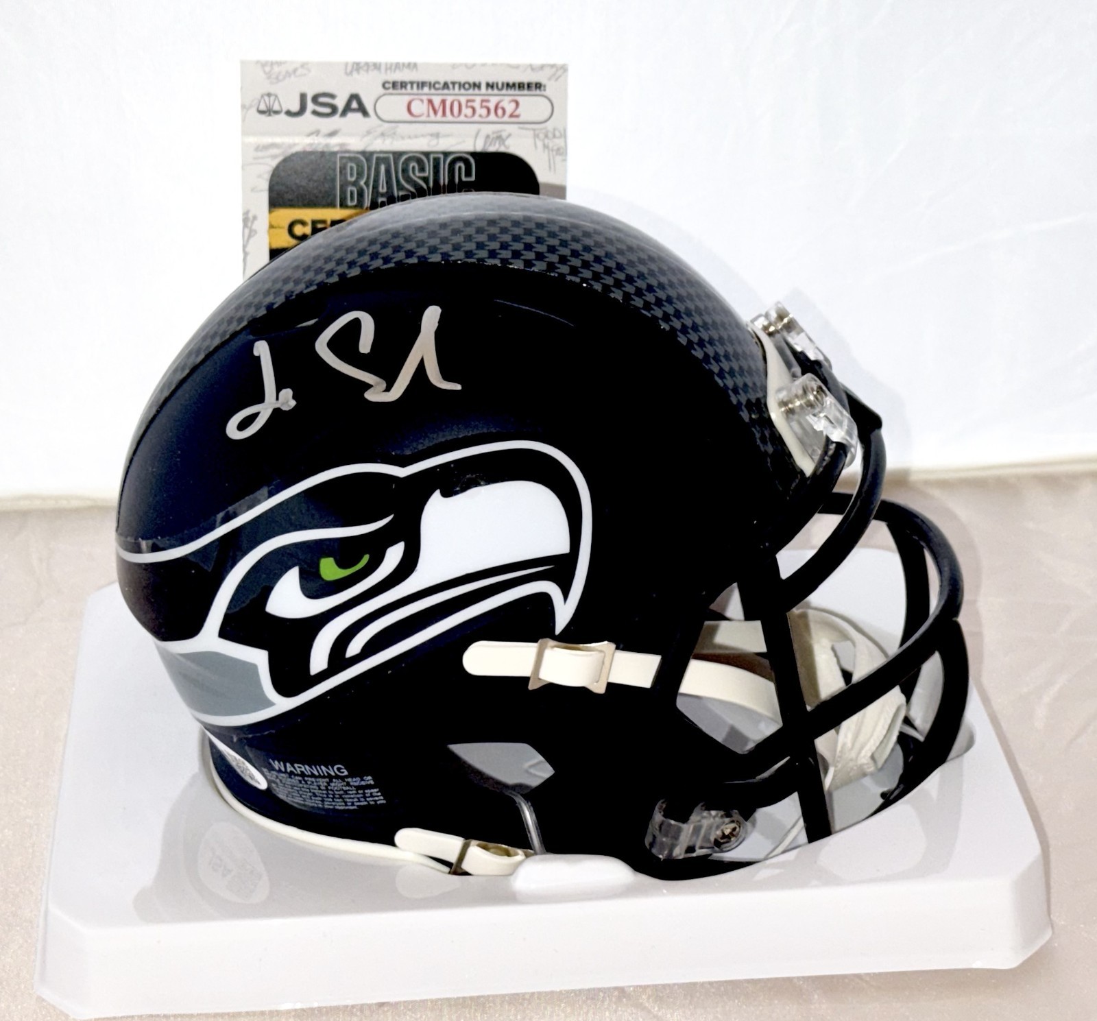 John Schneider signed Seattle Seahawks mini helmet autographed JSA