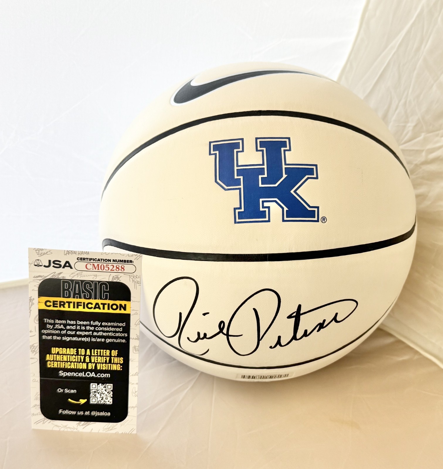 Rick Pitino signed Nike Kentucky Wildcats Logo Basketball Ball autographed JSA