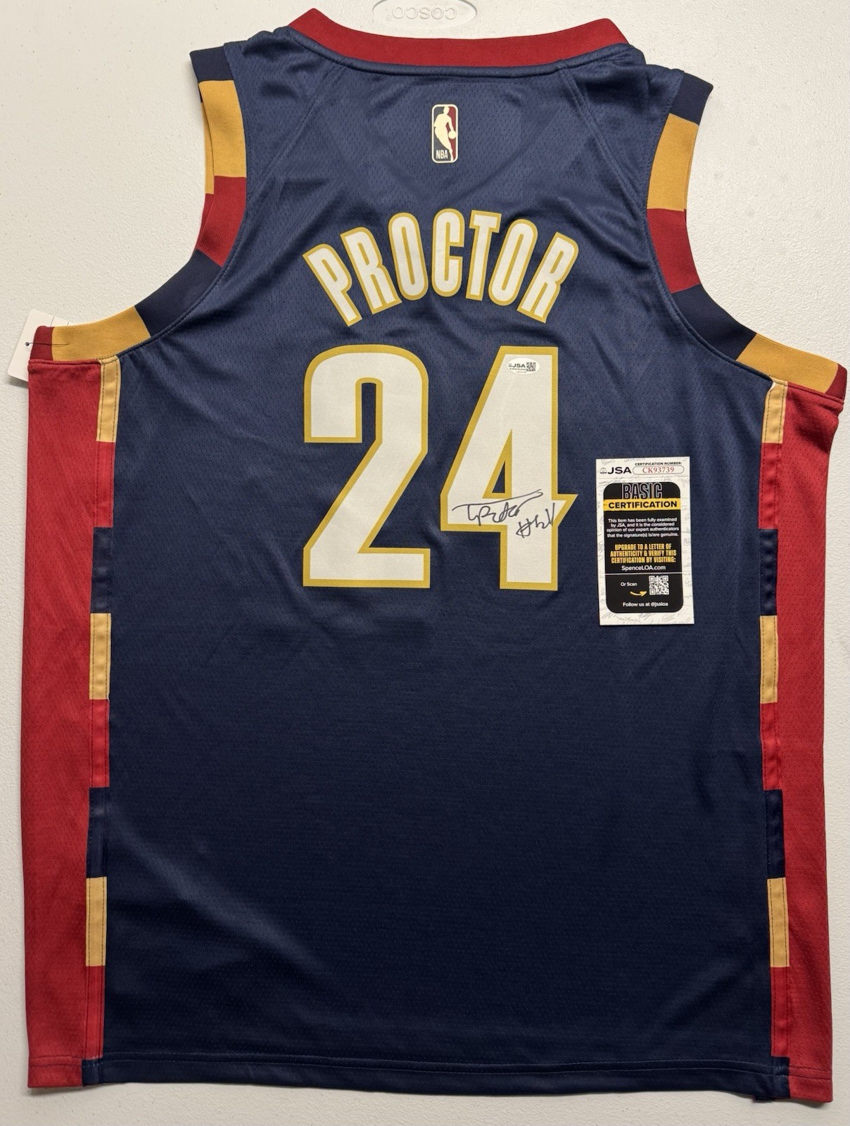 Tyrese Proctor Signed Autographed Cleveland Cavaliers Classic Edition Jersey JSA
