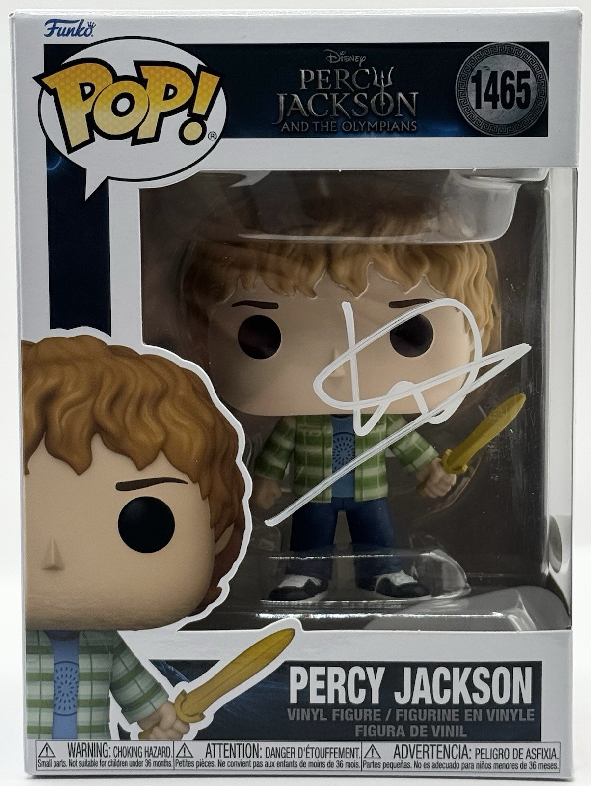 Walker Scobell Signed Percy Jackson Funko Pop #1465 JSA COA Autographed