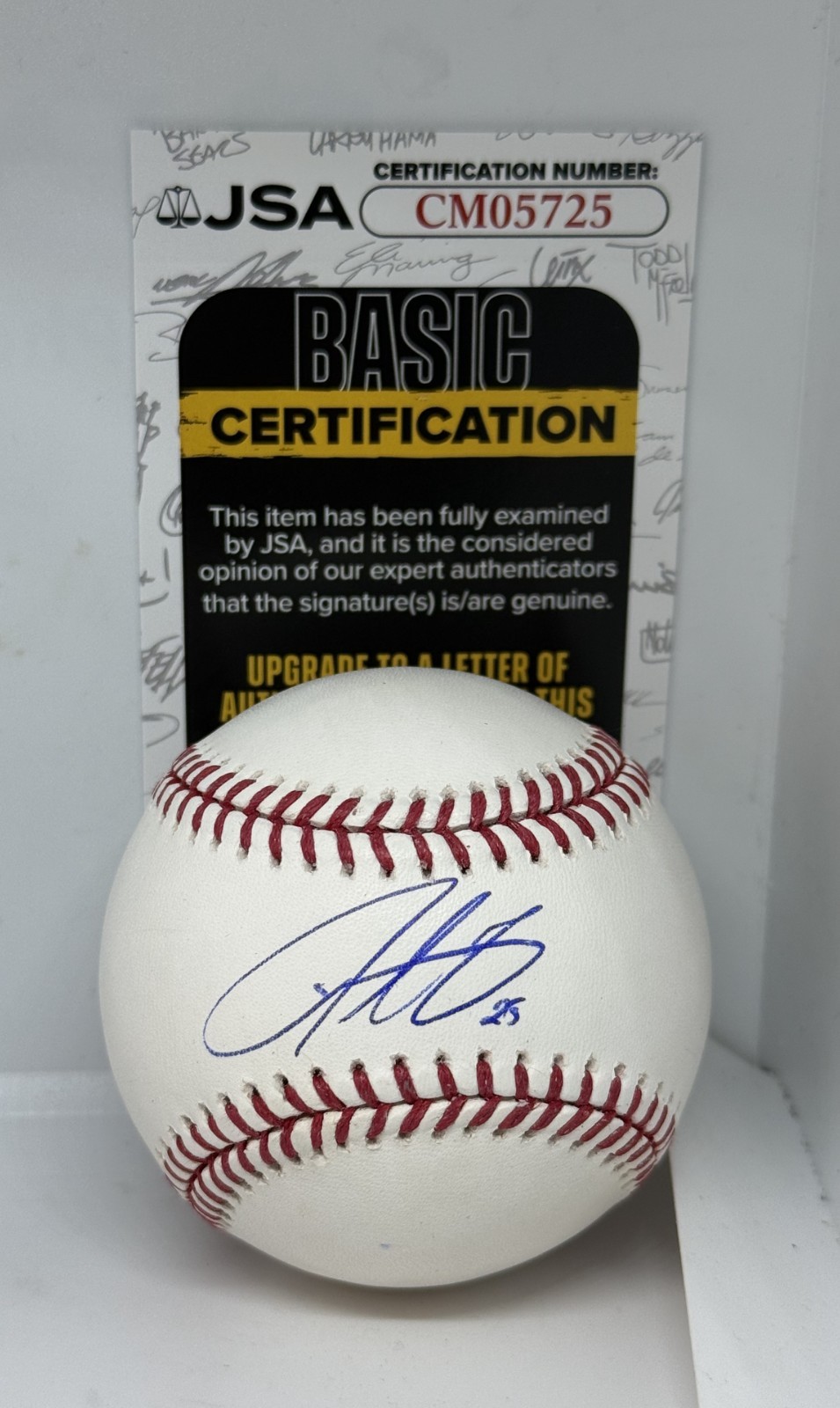 Derrek Lee Chicago Cubs signed MLB Baseball Ball autographed JSA COA