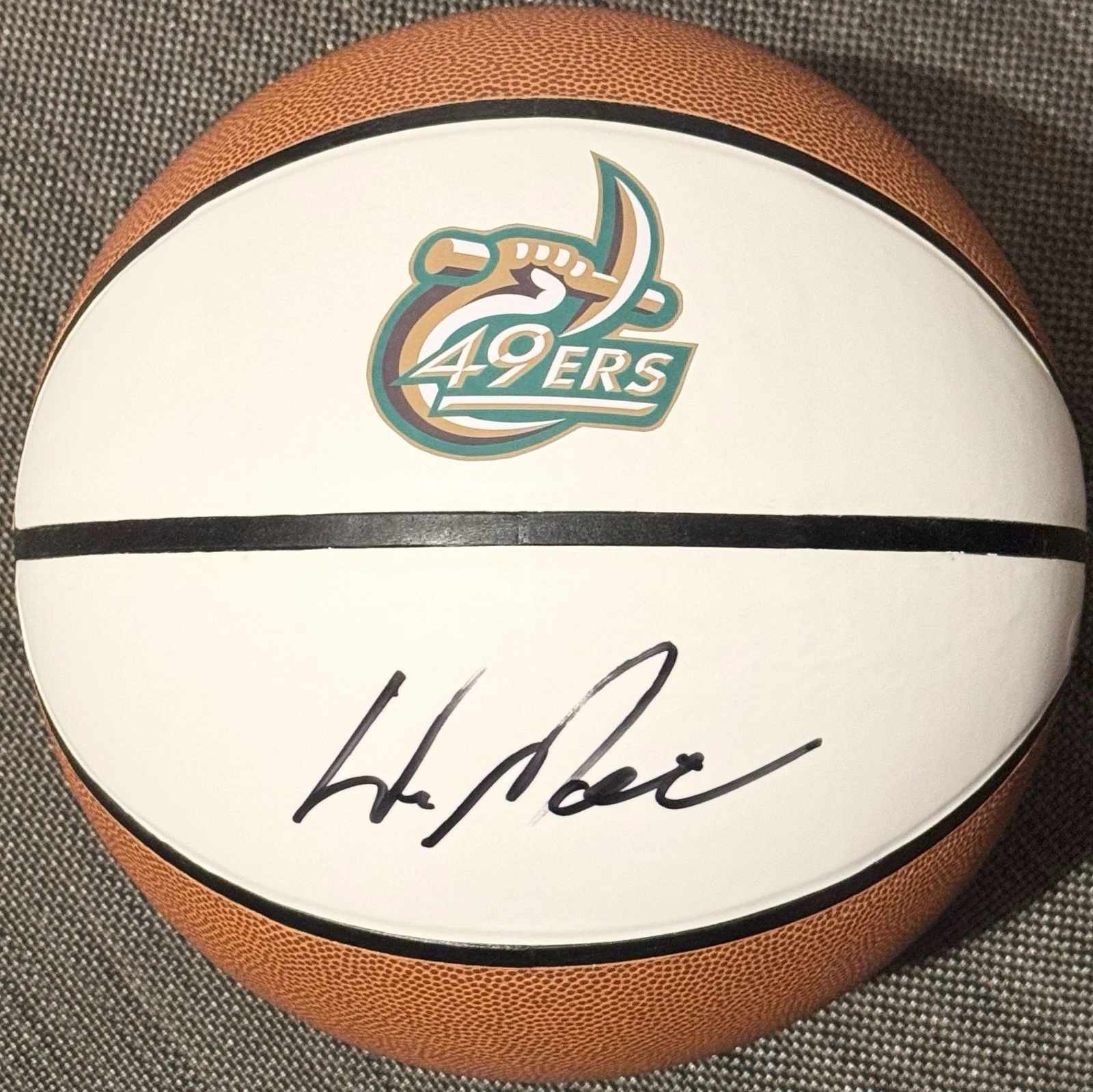 Wes Miller Signed Autographed Charlotte 49ers Logo Basketball JSA COA