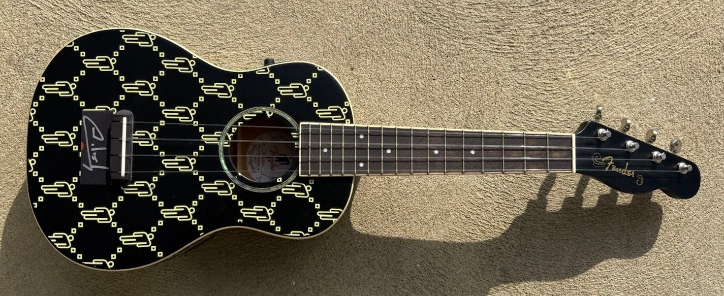 BILLIE EILISH SIGNED AUTOGRAPHED SIGNATURE FENDER UKULELE GUITAR BAD GUY PSA/DNA