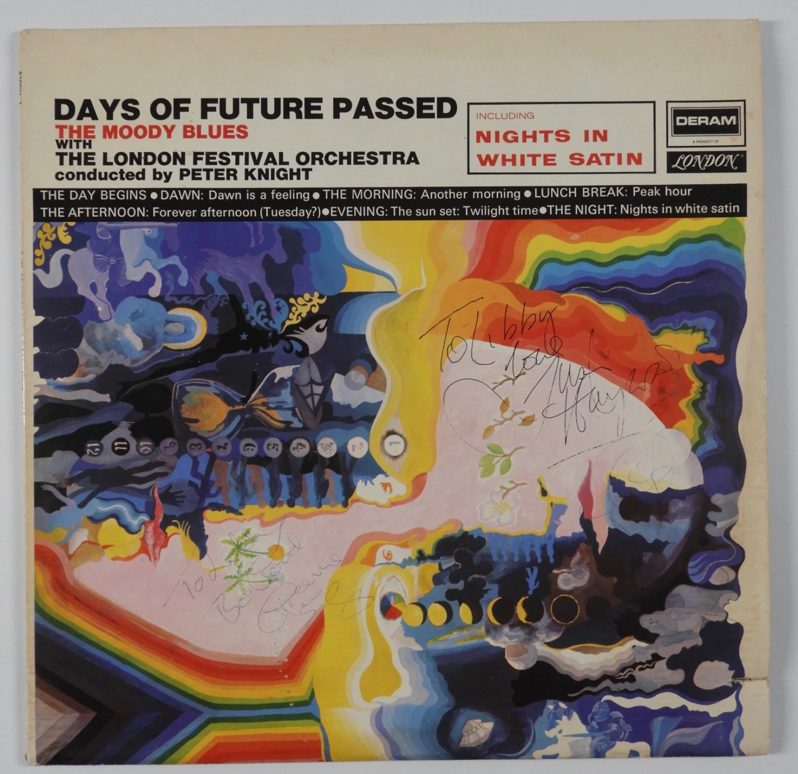 The Moody Blues JSA Signed Autograph Album Vinyl Record Days Of Future Passed