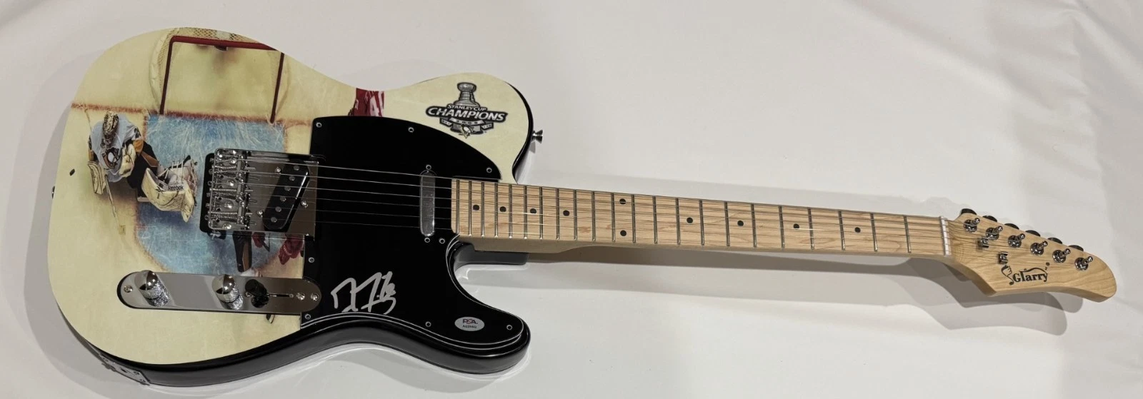 MARC-ANDRE FLEURY SIGNED 2009 STANLEY CUP GUITAR PITTSBURGH PENGUINS PSA COA