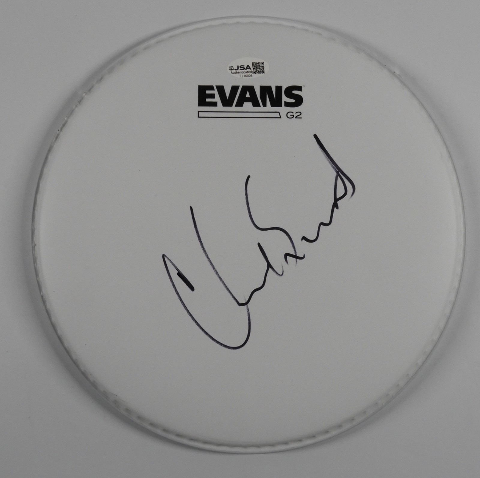 Chad Smith Red Hot Chili Peppers JSA Autograph Signed Drum Head 10