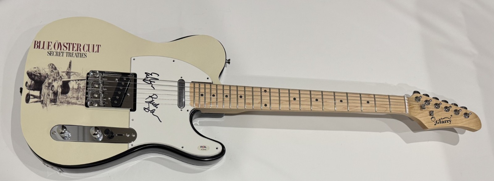 BLUE OYSTER CULT SIGNED SECRET TREATIES GUITAR BUCK DHARMA ERIC BLOOM PSA COA