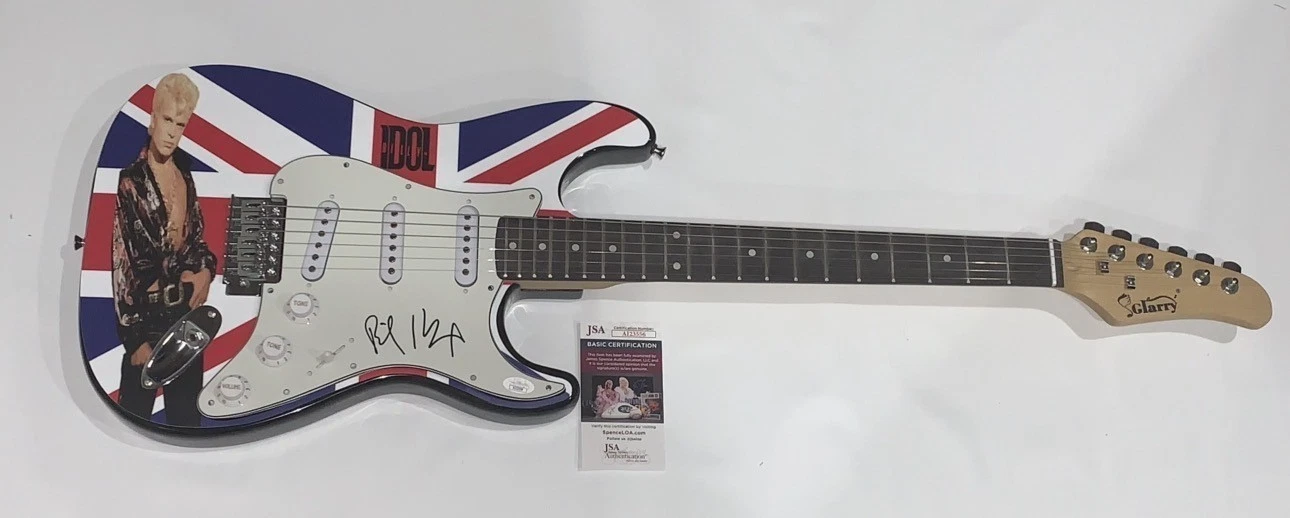 BILLY IDOL SIGNED CUSTOM ELECTRIC GUITAR AUTOGRAPHED VERY RARE JSA COA