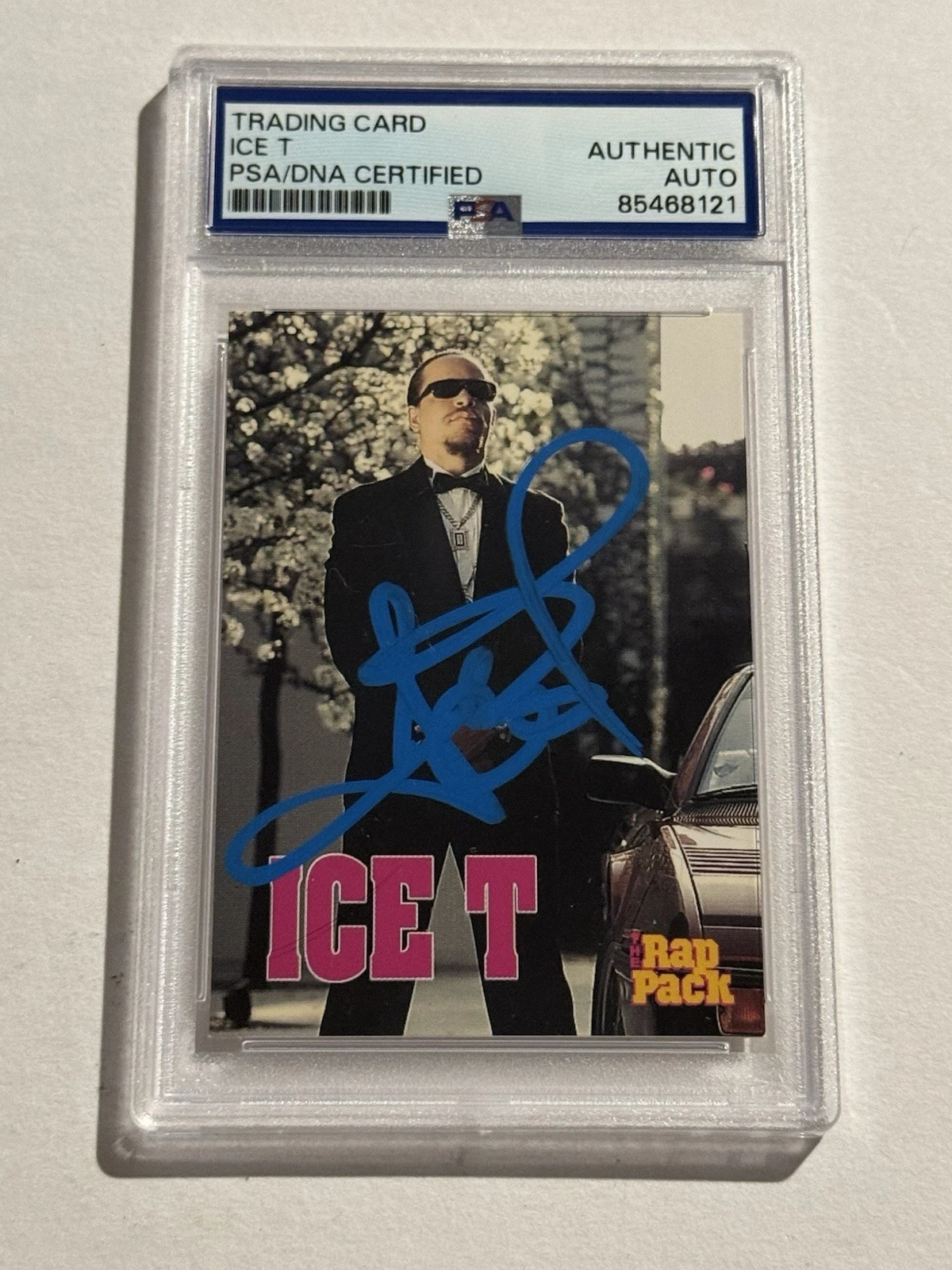 1991 Premier Rap Pack Ice T SIGNED AUTO #49 VERY RARE RAPPER ACTOR PSA