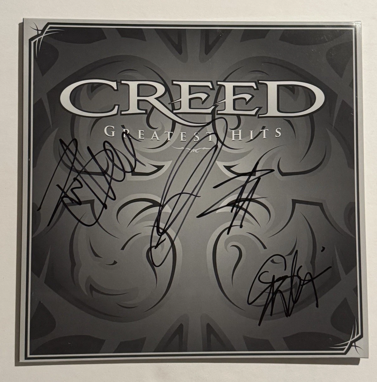 CREED FULL BAND SIGNED LP VINYL RECORD ALBUM AUTOGRAPHED SCOTT STAPP RARE COA