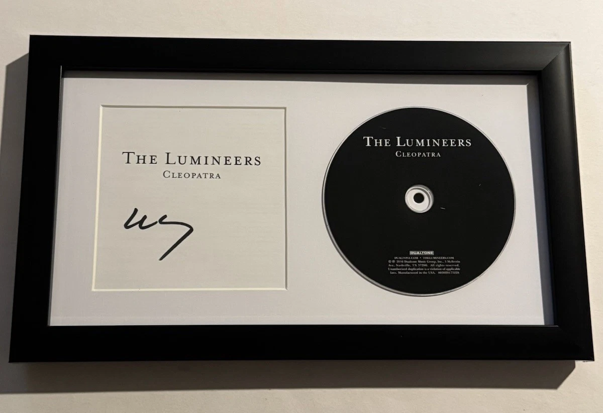 WESLEY SCHULTZ SIGNED CD FRAMED THE LUMINEERS LEAD SINGER LEGEND VERY RARE COA