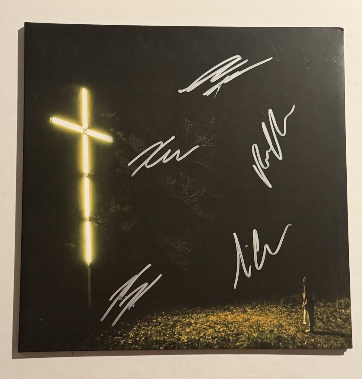 KNOCKED LOOSE FULL BAND SIGNED LP VINYL RECORD ALBUM BRYAN GARRIS RARE COA