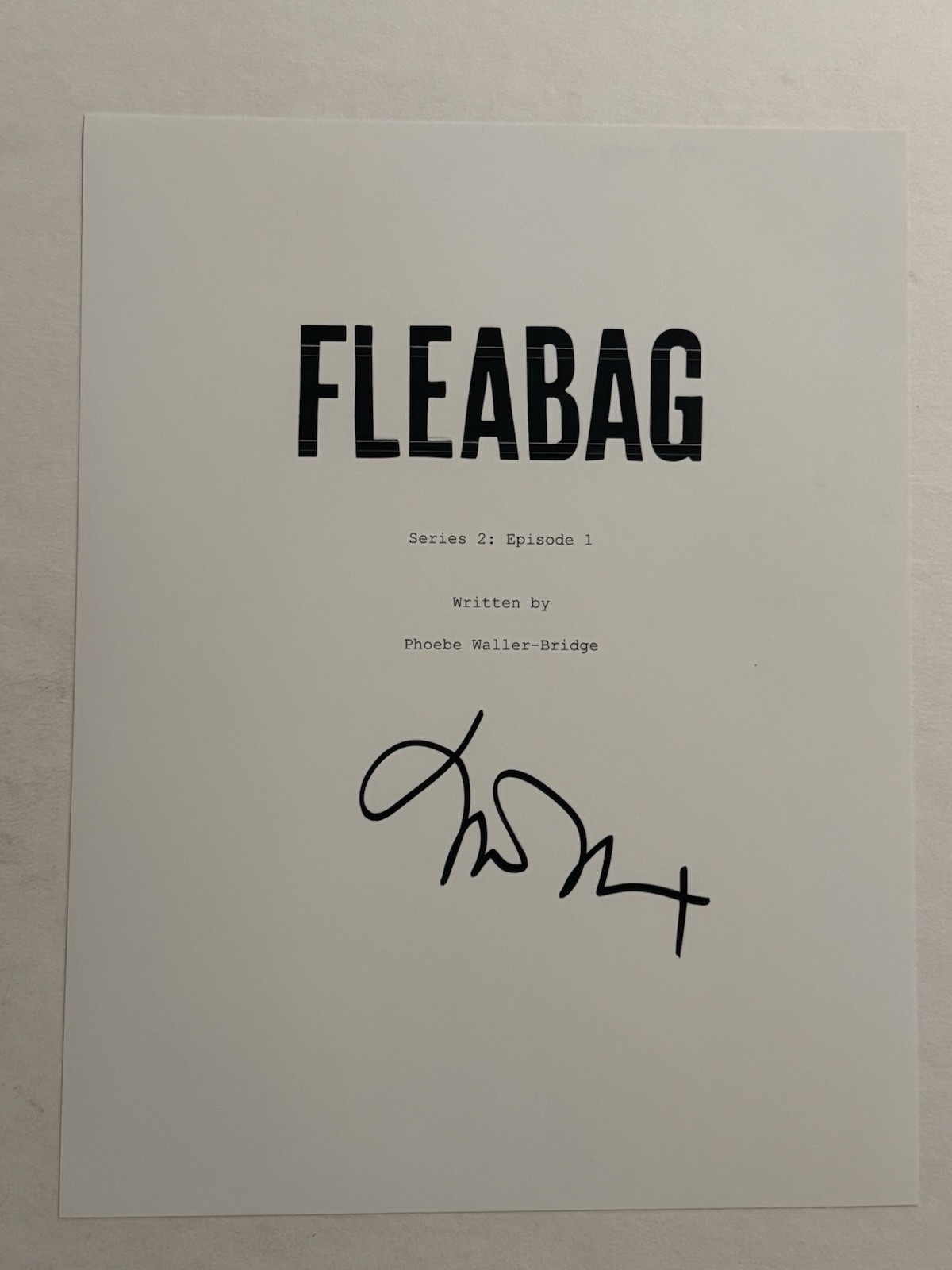 ANDREW SCOTT SIGNED SCRIPT COVER ACTOR AUTOGRAPHED FLEABAG SERIES 2 SHOW COA