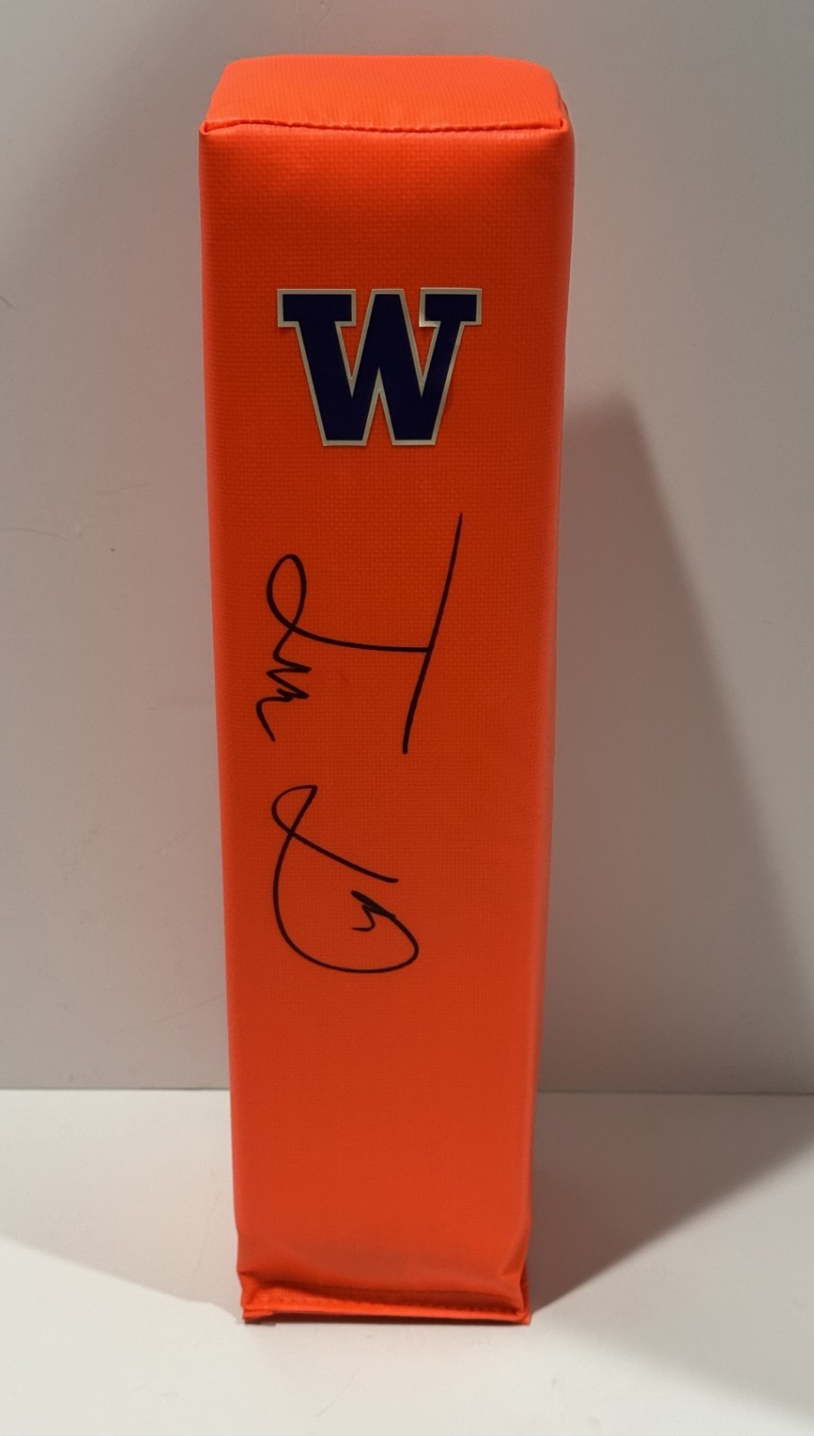 TACARIO DAVIS SIGNED TOUCHDOWN PYLON WASHINGTON HUSKIES FOOTBALL