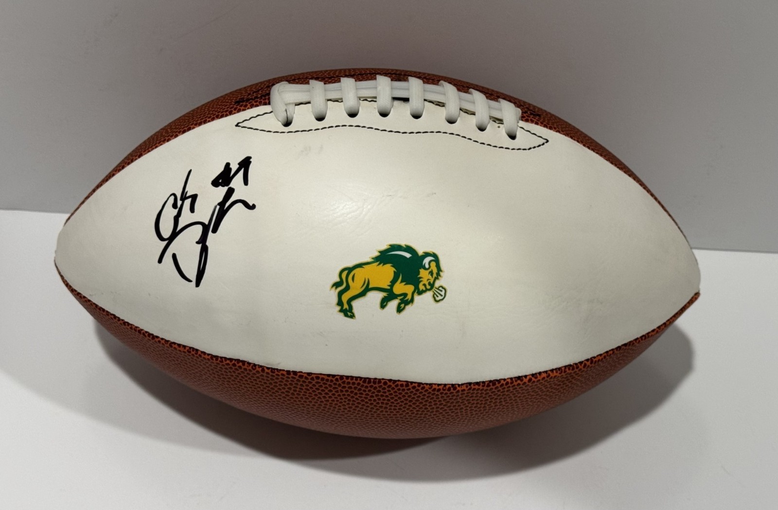 COLE PAYTON SIGNED FOOTBALL NORTH DAKOTA STATE BISON FOOTBALL