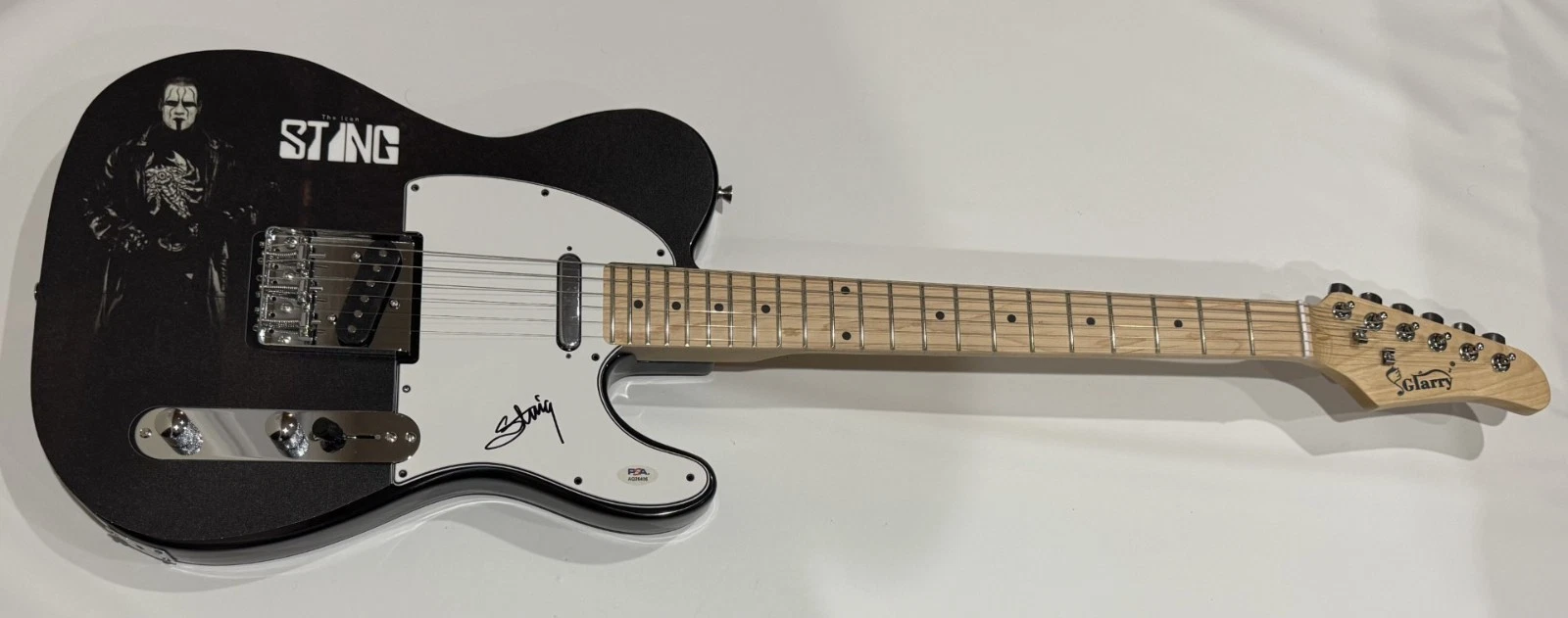 THE ICON STING SIGNED CUSTOM ELECTRIC GUITAR WWF WWE HOF PSA COA