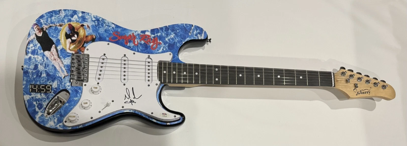 MARK MCGRATH SIGNED CUSTOM SUGAR RAY 14:59 ELECTRIC GUITAR PSA COA