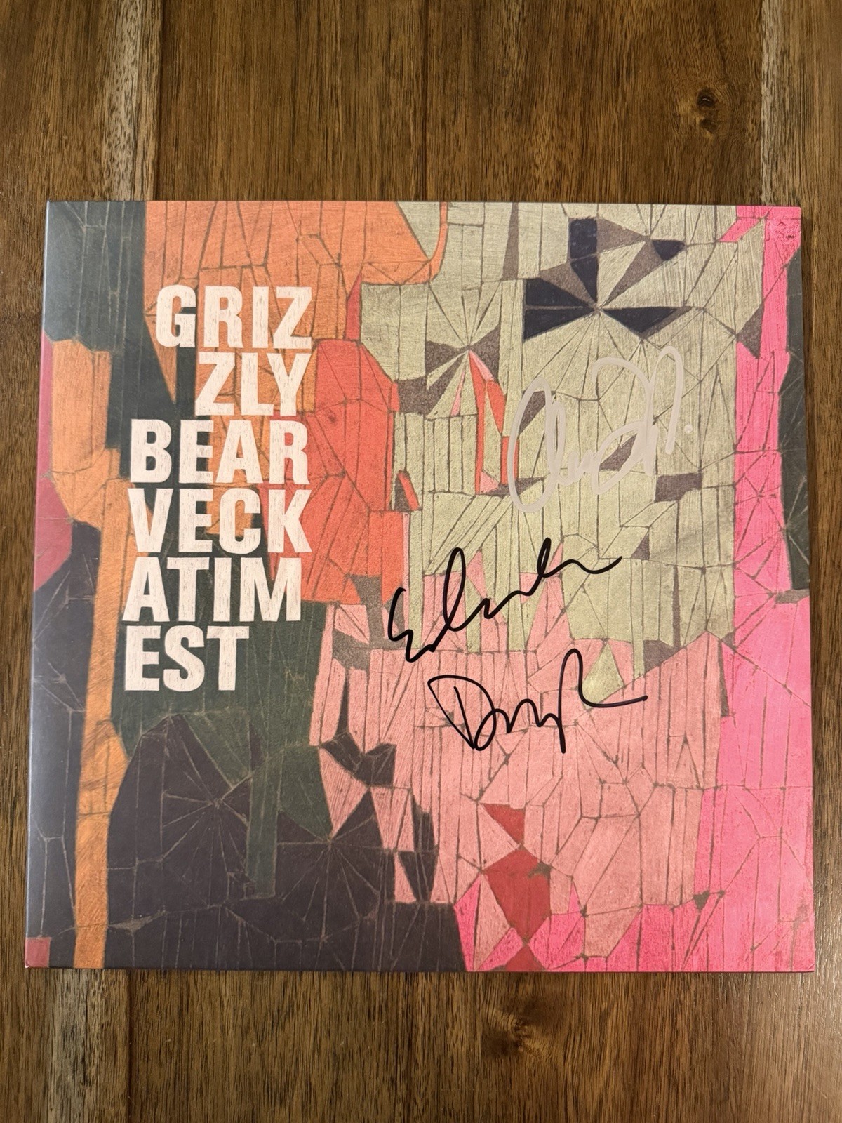 ‘Grizzly Bear’ Rock Band Signed ‘Veckatimest’ Vinyl Album ‘Ed Droste’ +2