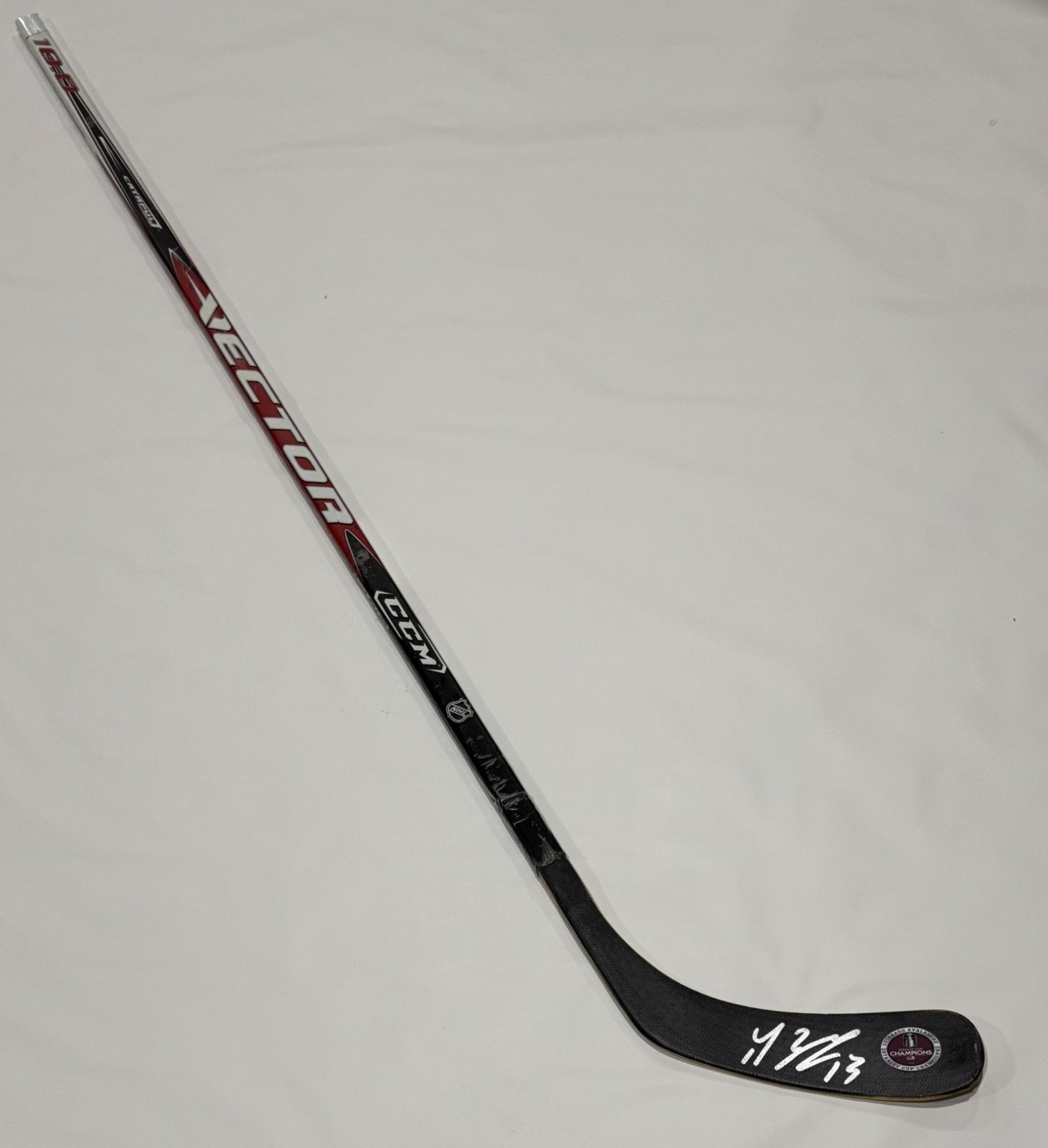 VALERI NICHUSHKIN SIGNED F/S HOCKEY STICK COLORADO AVALANCHE 2022 CUP CHAMPS