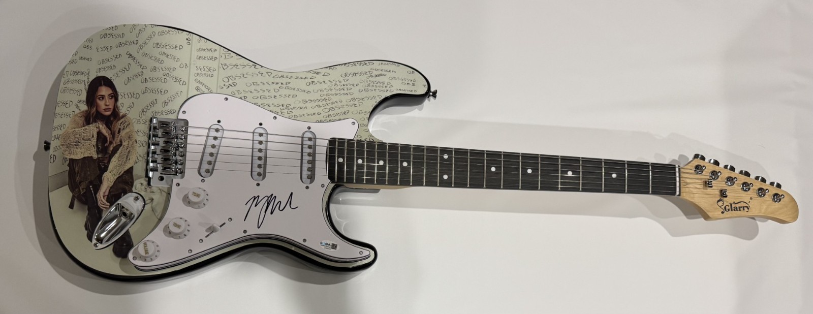 MORGAN WADE SIGNED CUSTOM ELECTRIC GUITAR OBSESSED JSA COA