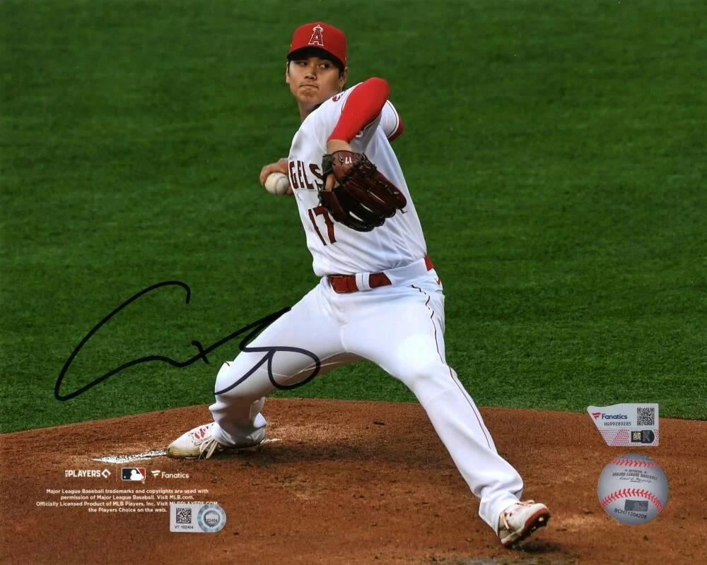 Shohei Ohtani Signed Autograph 8x10 Photo - Baseball Team Japan MLB Fanatics COA