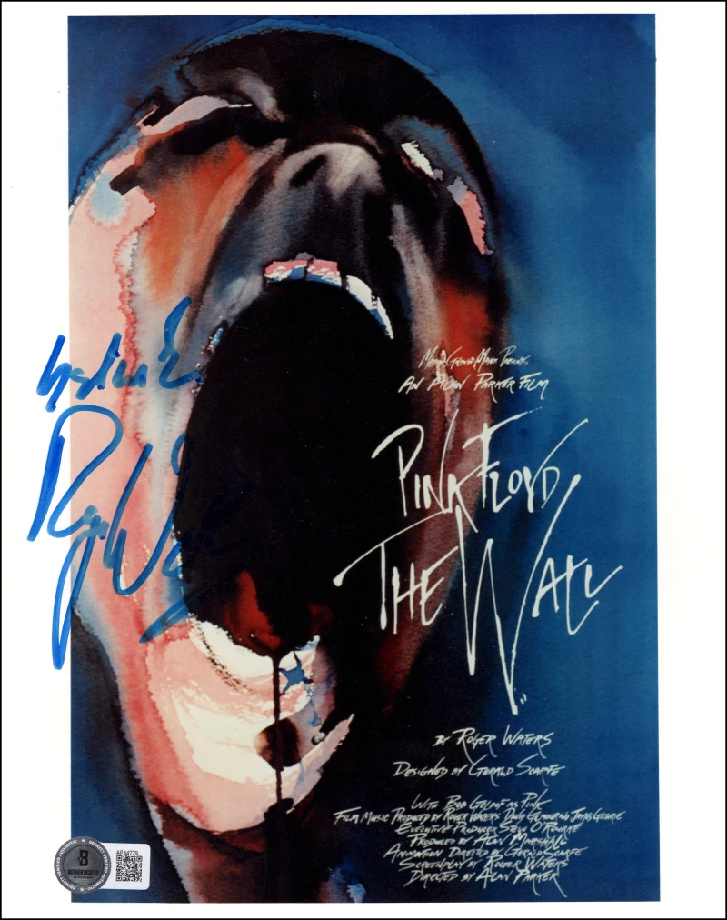 Roger Waters Pink Floyd Signed Autograph 8x10 Photo - The Wall w/ Beckett COA