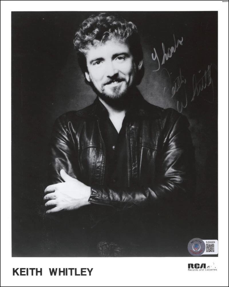 Keith Whitley Signed Autograph 8x10 Photo - Rare Country Music Star Beckett COA