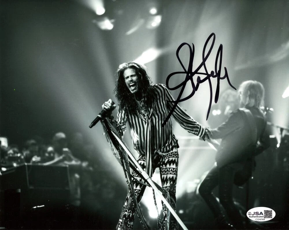 Steven Tyler Aerosmith Signed Autograph 8x10 Photo - Toys in the Attic JSA COA