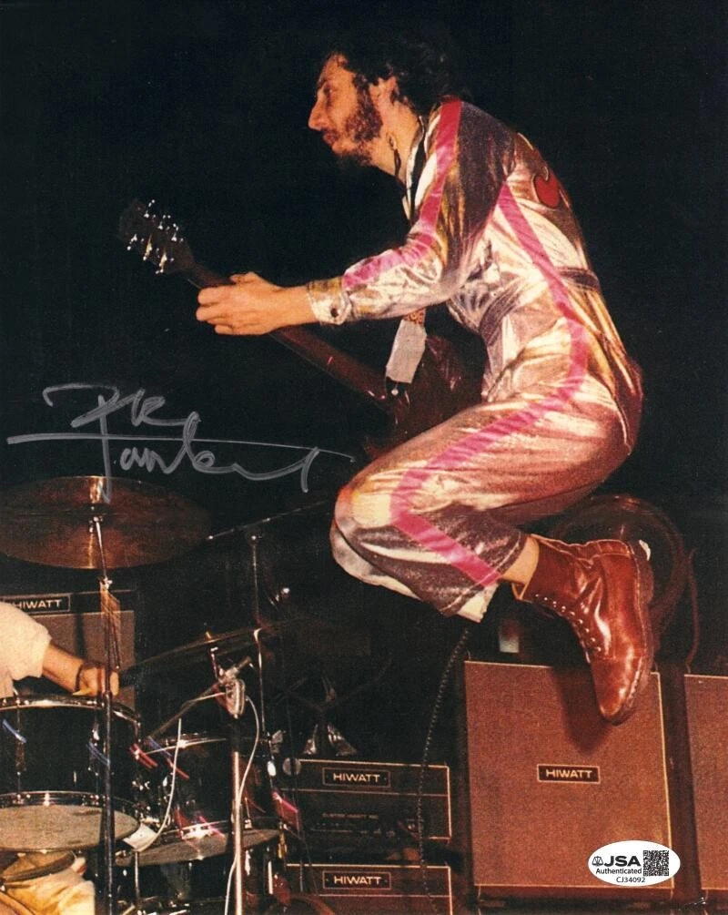 Pete Townshend The Who Signed Autograph 8x10 Photo - My Generation w/ JSA COA