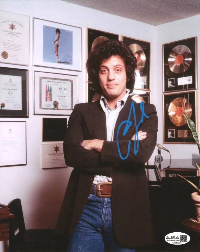 Billy Joel Signed Autograph 8x10 Photo Photograph - Turnstiles Piano Man JSA COA