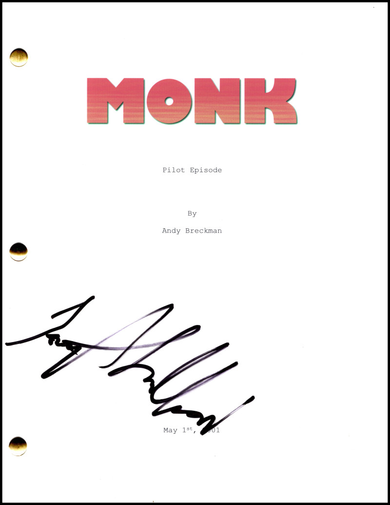Tony Shalhoub Signed Autograph Monk Full Pilot Script Screenplay - Adrian Monk