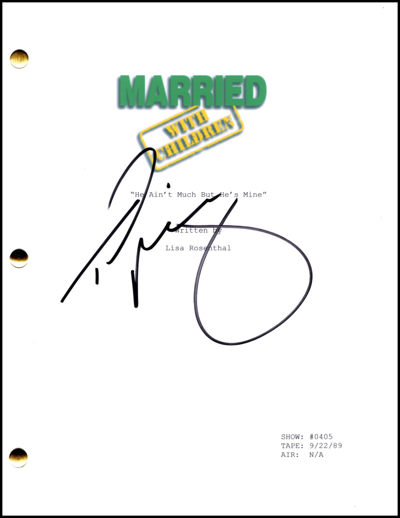 Ted McGinley Signed Autograph Married with Children Script - Jefferson D'Arcy