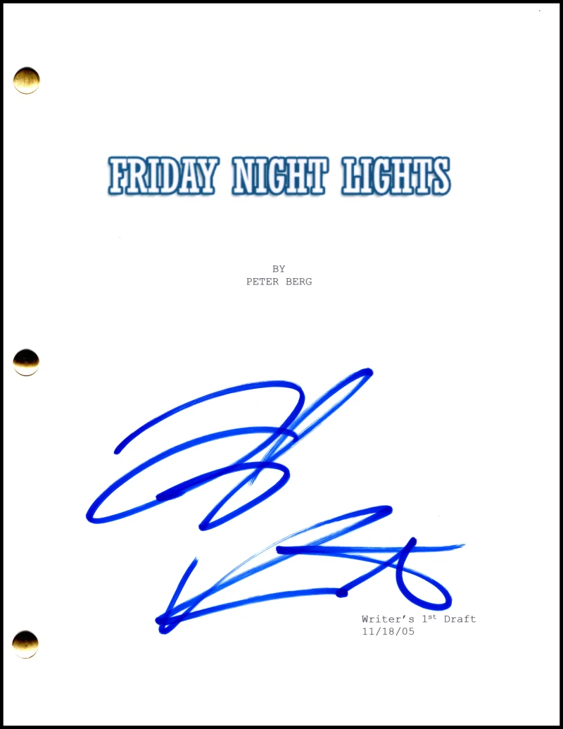 Taylor Kitsch Signed Autograph Friday Night Lights Full Pilot Script Screenplay