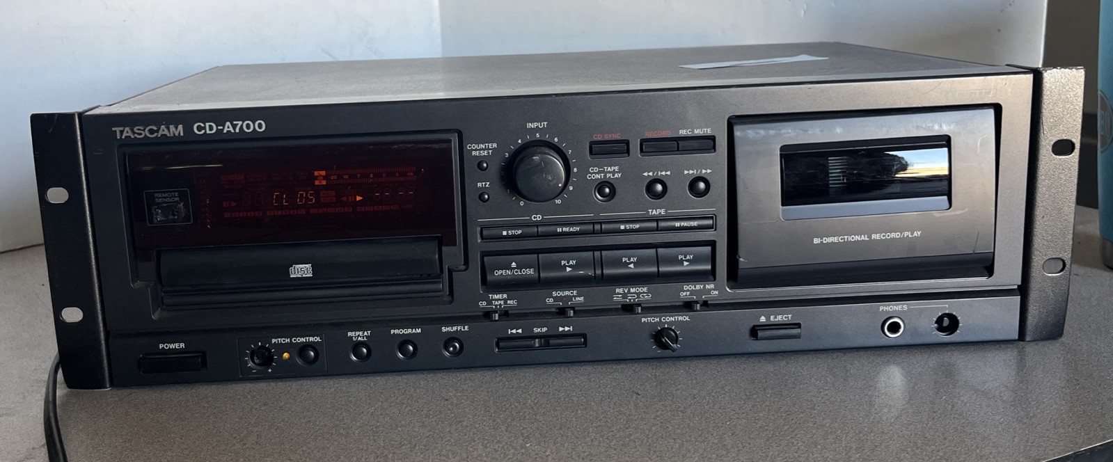 TASCAM CD-A700 Professional CD Player / Cassette Tape Deck AS-IS #2