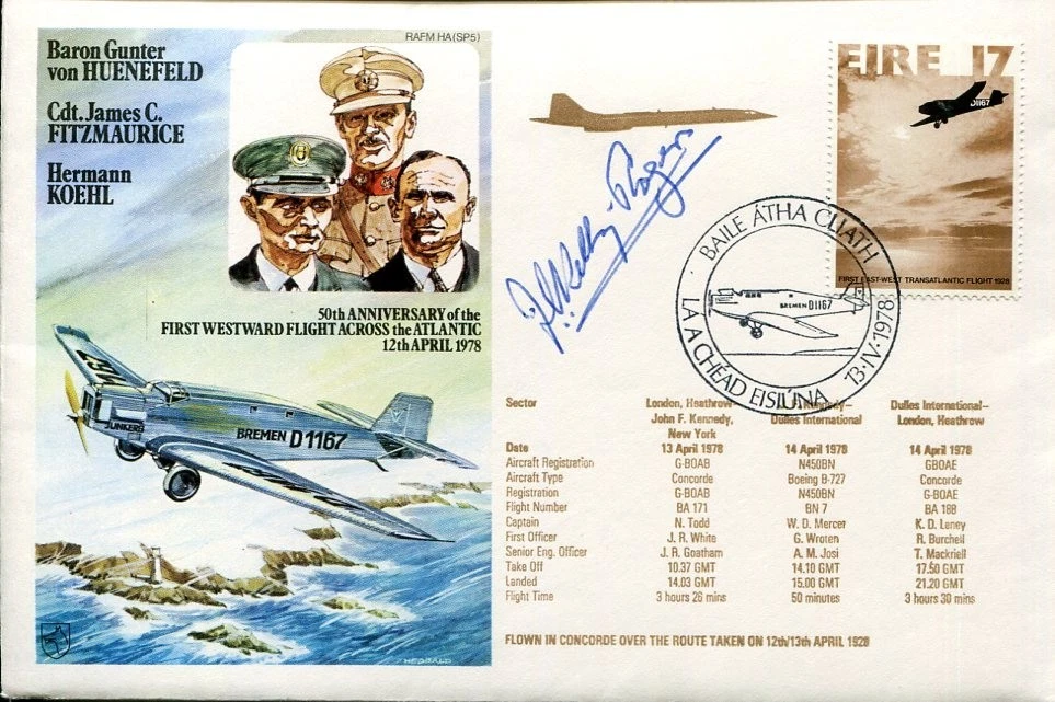 John Cecil Kelly-Rogers RAF Pilot WWII War Winston Churchill Signed Autograph