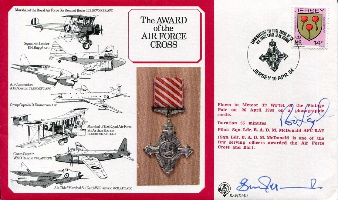 Roderick Learoyd RAF Bomber Pilot WWII War Victoria Cross Signed Autograph